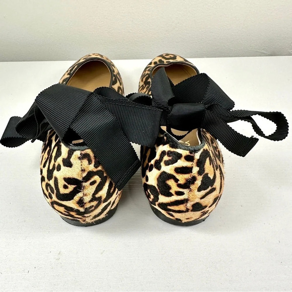 Animal Print Renee II Calf Hair Wrap Ballet Flats Leopard Mob Wife Size 8 - Picture 6 of 10